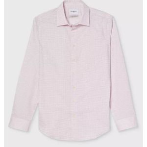 Men's pink standard-fit button-down shirt
